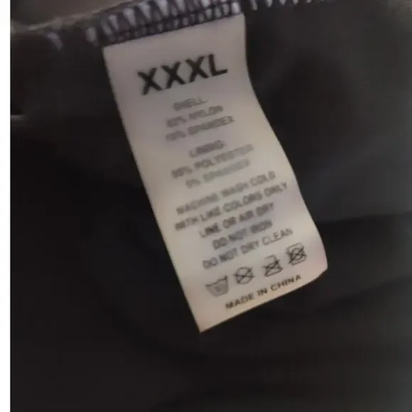 Womens Halter Swimsuit Top 3X Black - Picture 4 of 4